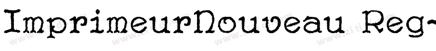 ImprimeurNouveau Reg字体转换